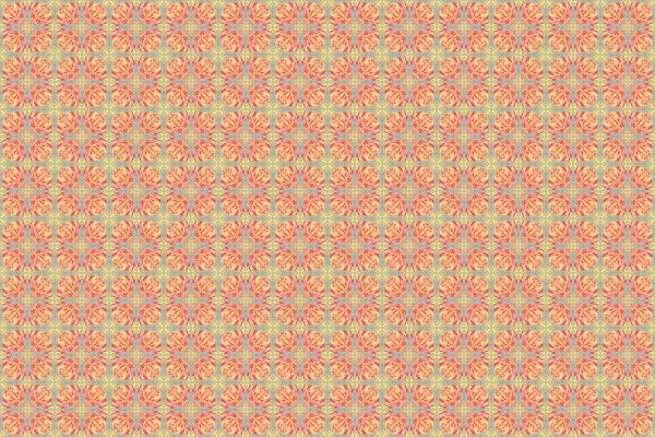 シームレスな幾何学模様 レトロなデジタルペーパー カード 招待状 ピンク オレンジ 黄色のウェブデザインのための装飾的な背景 ヴィンテージ感 — ストック写真