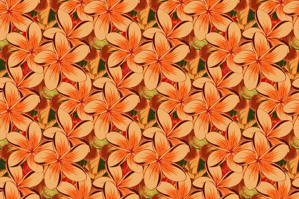 Color Seamless Floral Raster Pattern — Stock Photo, Image