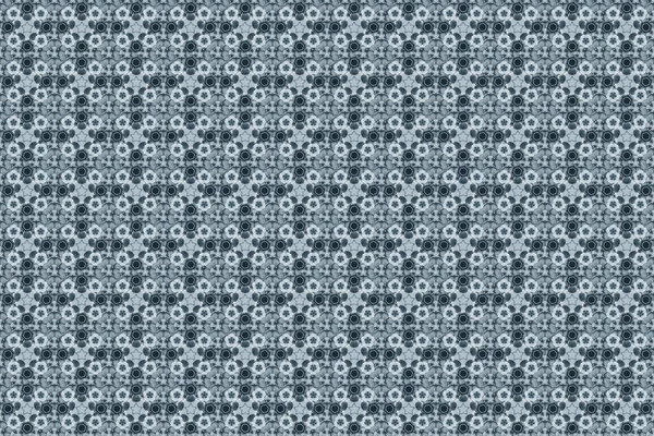 Shiny gray backdrop. Art deco style. Raster illustration. Seamless pattern with bstract geometric modern elements. Polka dots, confetti.