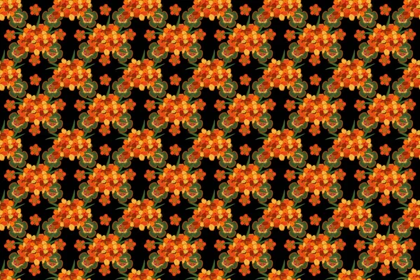 Cor Padrão Raster Floral Sem Costura — Fotografia de Stock