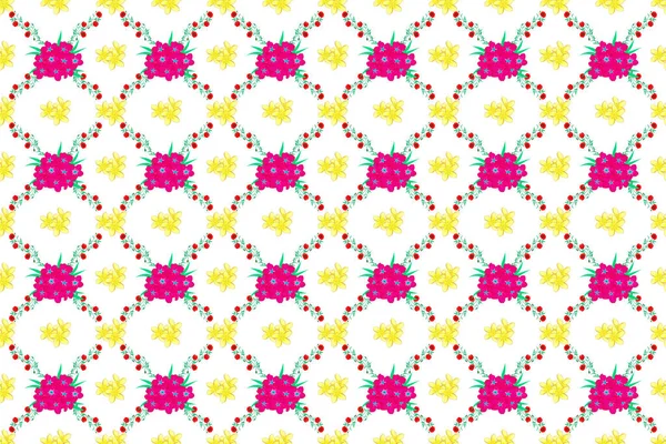Spring Vintage Floral Background Beautiful Raster Texture Seamless Pattern Cute — Stock Photo, Image