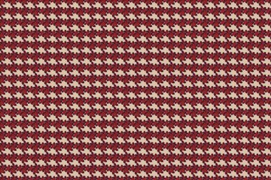 Kahverengi, kırmızı ve bej renklerde modern, karışık, dikişsiz desenler. Raster Plumeria çiçek desenleri tekrarlanıyor. Çiçek izi.