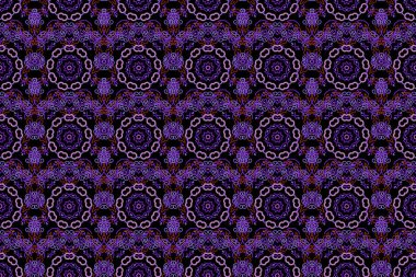 Enfes bir barok şablonu. Raster damaske desen elementi mor renklerde. Klasik lüks eski moda İspanyol süsü, kumaş, tekstil ve ambalaj için kraliyet Victoria dönemi kusursuz dokusu..