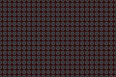 Dekoratif tasarım unsuru filigran hat sanatı. Retro dikişsiz antika şekilli akanthus. Raster illüstrasyonu. Kırmızı ve mavi klasik barok süsü..