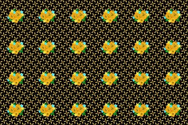 Renksiz çiçeksiz raster deseni.