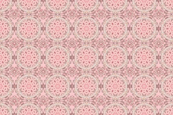 Seamless Raster Background Winter Holiday Knitted Pattern Beige Pink Violet — Stock Photo, Image