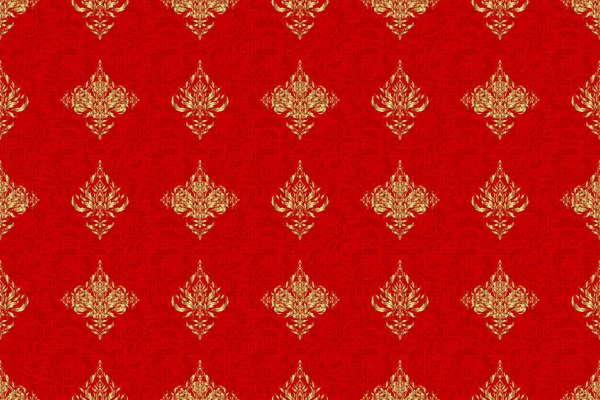 Luxury Royal Victorian Concept Golden Elements Isolated Red Background Vintage — Stock Photo, Image