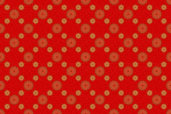 Red Background Glitter Background Golden Seamless Pattern Raster Luxury Red — Stock Photo, Image