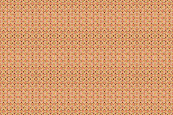 Seamless Pattern Little Flowers Orange Yellow Pink Colors Cute Floral — Stock Photo, Image