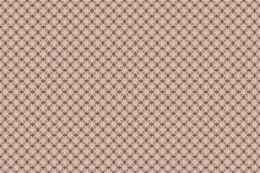 Soyut çiçeklerin bej, pembe ve yeşil renklerde kusursuz deseni. Eski tarz. Stock raster illüstrasyonu.