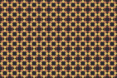 Çiçekler, yapraklar, dekoratif elementler, sıçramalar, lekeler ve gri, yeşil ve kırmızı renkler. Karalama çizim biçimi, el çizimi illüstrasyon.