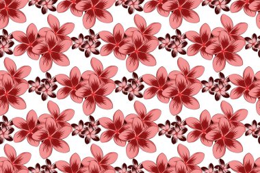 Renksiz çiçeksiz raster deseni.