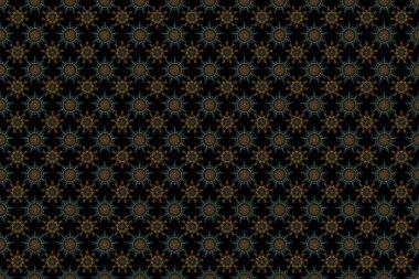 Kar taneleri kışın yeni yıl çerçevesini sarı, mavi ve kahverengi renklerle süslüyor.