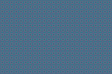 Basit, pürüzsüz desen. Mavi arka planda çok renkli yıldızlar. Eski bir süs. Raster illüstrasyonu.