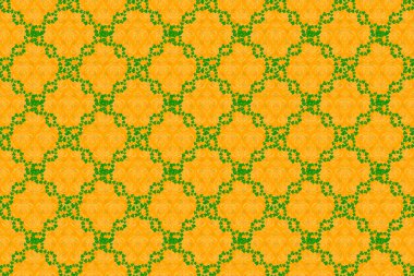 Sarı arka planda suluboya buketi olan romantik, pürüzsüz bir desen. Geçmişi, tekstili, ambalaj kağıtları, tebrik kartları için. Raster illüstrasyonu.