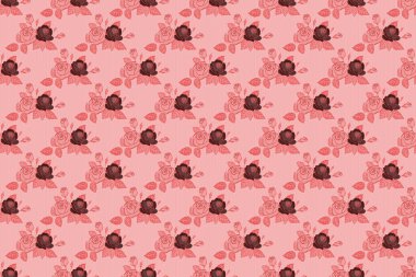 Eski bir çiçek süsü. Soyut klasik dikişsiz desen.