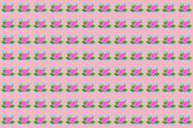 Kusursuz Çiçeksiz Raster çizimi.