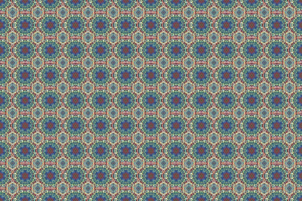 Illustration Matricielle Symétrie Décorative Arabesque Motif Royal Floral Médiéval Modèle — Photo