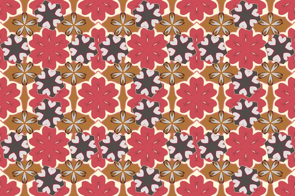 Floral Wallpaper Stylized Flowers Ditsy Style Raster Little Flowers Seamless — Stock Photo, Image