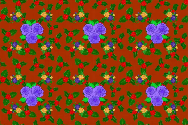 Ročník Akvarel Květinová Rastrová Svatební Pozvánka Abstraktní Anglické Růže Zelenými — Stock fotografie