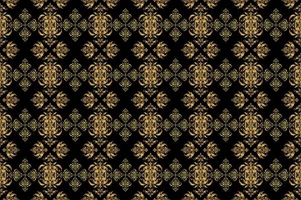 Papierprodukte Verpackung Textilien Auf Schwarzem Hintergrund Raster Weihnachten Nahtloses Muster — Stockfoto