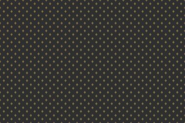 Gri arka planda eski model. Geçmişe dönük tasarım için altın elementlerle kusursuz desen. Duvar kağıtları, tekstil, kumaş, ambalaj kağıdı, ambalaj kutusu vs. için evrensel raster deseni.