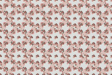 Renksiz çiçeksiz raster deseni.