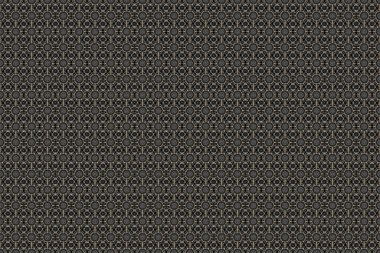 Duvar kâğıdı barok, pürüzsüz raster arkaplan, siyah arka planda bej. Çiçeksiz desen.