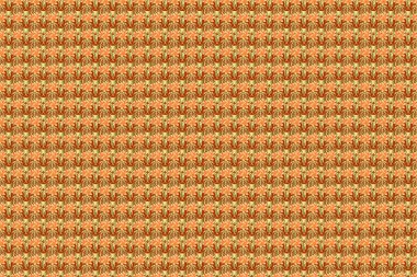 Kahverengi arka planda çiçekli, dikişsiz desen. Şirin bir çiçek deseni..