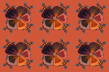 Renksiz çiçeksiz raster deseni.