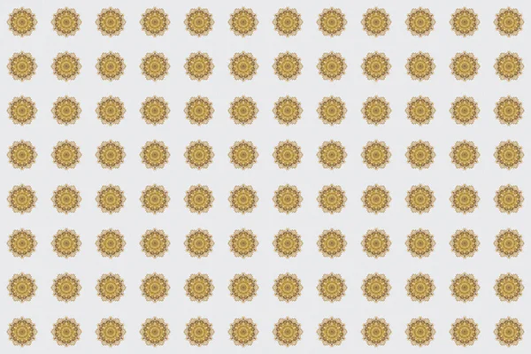Этнические Текстуры Золотой Узор Мандалы Арабический Фон Винтажное Декоративное Украшение — стоковое фото