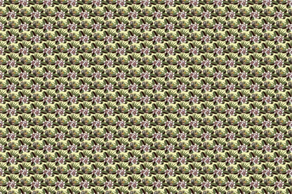 Abstrakcyjny Elegancki Raster Bezszwowy Wzór Kwiatami Plumerii Kolorze Szarym Zielonym — Zdjęcie stockowe