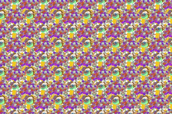 Color Seamless Floral Raster Pattern — Stock Photo, Image