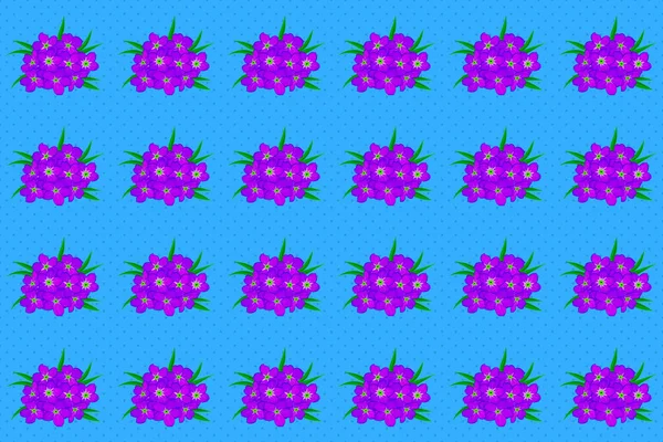 Dekoratif Yaz Plumeria Çiçekleriyle Kusursuz Desen Mavi Mor Mor Renkler — Stok fotoğraf