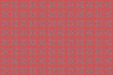 Raster illüstrasyonu. Zarif Mutlu Noeller ya da mutlu yıllar 2018 Pembe süslemeli kusursuz desen.