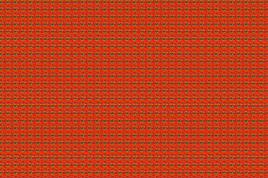 Havai Aloha Tişörtünün kırmızı, turuncu ve yeşil renklerde pürüzsüz deseni. Raster illüstrasyonu.