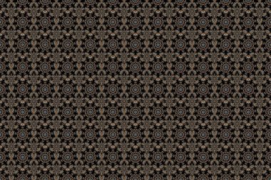 Raster illüstrasyonu. Çiçeklerin canlı tekrarlanması - kusursuz desen oluşturmak için herhangi bir hatları doldurmak için kullanın.