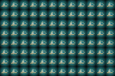 Renksiz çiçeksiz raster deseni.