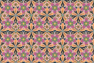 Renksiz çiçeksiz raster deseni.