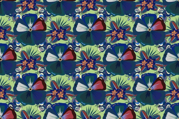 Абстрактний Класичний Безшовний Візерунок Вінтажний Квітковий Орнамент — стокове фото