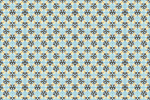 Optische Illusie Naadloze Textuur Van Bloemsieraad Beige Blauwe Bruine Kleuren — Stockfoto