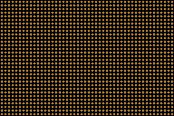 Винтажные Растровые Декоративные Элементы Восточный Узор Золотые Мандалы Черном Фоне — стоковое фото