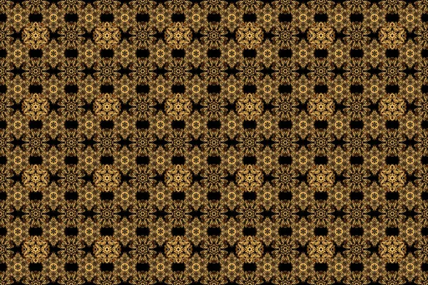Raster Glänzende Kulisse Textur Aus Goldfolie Goldene Kreise Nahtloses Muster — Stockfoto