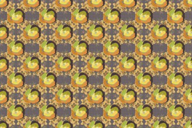 Renksiz çiçeksiz raster deseni.