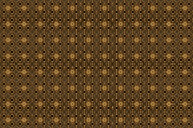 Raster lüks altın desenli. Siyah bir arkaplanda altın pürüzsüz desen.