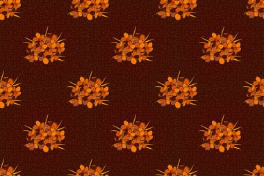 Renksiz çiçeksiz raster deseni.