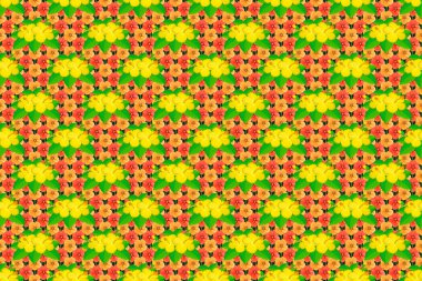 Renksiz çiçeksiz raster deseni.