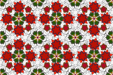 Soyut klasik kusursuz desen. Klasik çiçek süsü..