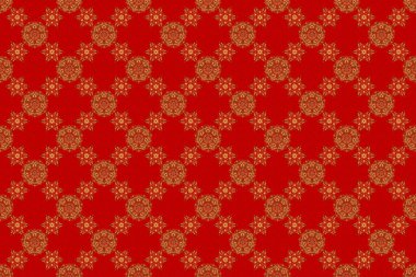 Kırmızı arka plan. Altın elementli lüks kırmızı arka plan. Parlak arkaplan. Altın pürüzsüz desen.