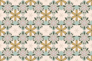 Renksiz çiçeksiz raster deseni.